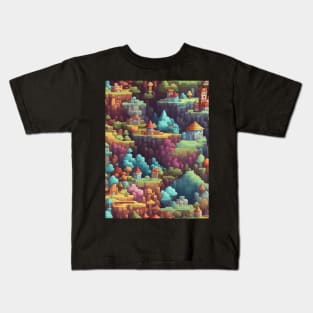 Pixel Art Repeating Pattern Kids T-Shirt